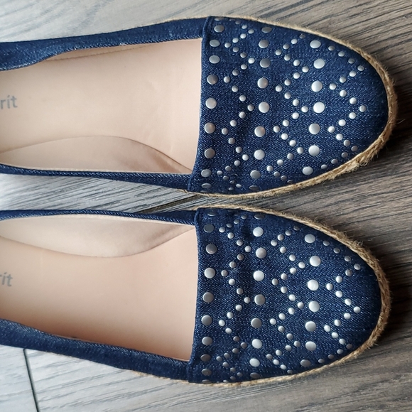 Easy Spirit Denim Slip-on 1.5 inch low wedge shoes Sz 8.5 - Picture 6 of 6